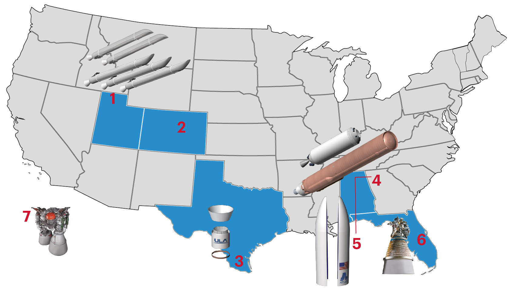 USSF51 Production Map